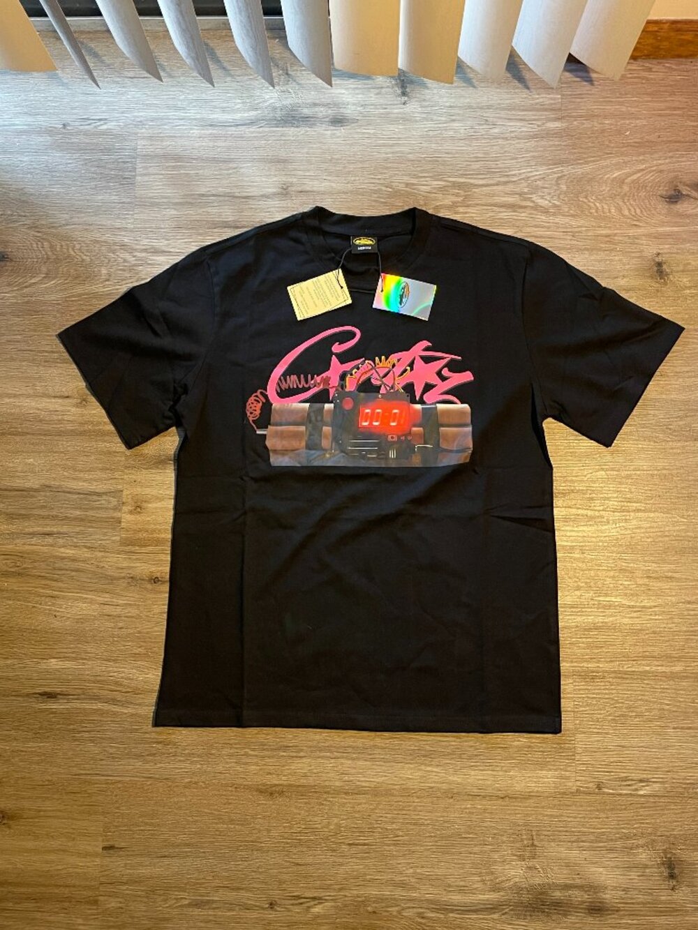 (NEW)CORTIEZ(BLACK/PINK/WHITE)T-SHIRT